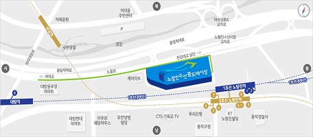노들역방향지도